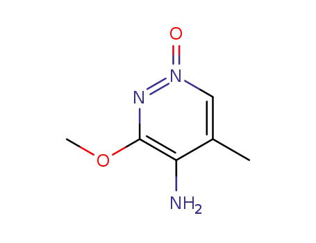 Molecular Structure of 50450-91-4 (4-Pyridazinamine,  3-methoxy-5-methyl-,  1-oxide)