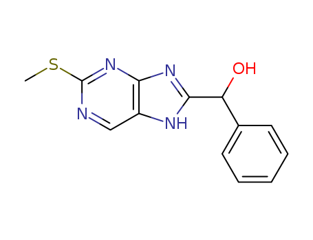 9H-Purine-8-methanol,2-(methylthio)-a-phenyl-