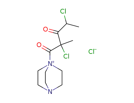1-(2,4-dichloro-2-methyl-3-oxopentanoyl)-1,4-diazabicyclo<2.2.2>octane*HCl