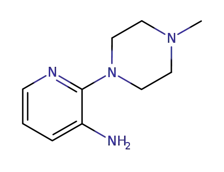 Molecular Structure of 5028-17-1 (2-(4-METHYLPIPERAZINO)-3-PYRIDINAMINE)