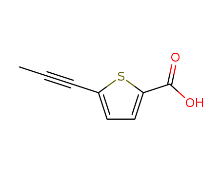 2-Thiophenecarboxylic acid, 5-(1-propynyl)-