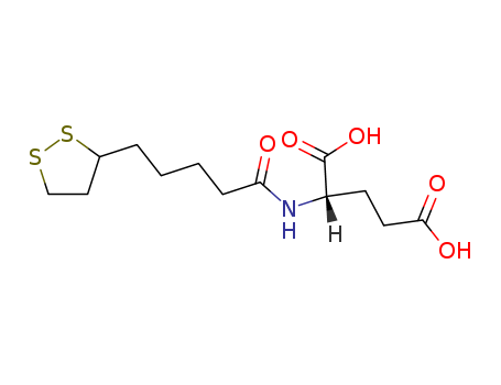 Glutamic acid, N-[5-(1,2-dithiolan-3-yl)valeryl]-,L- (8CI)