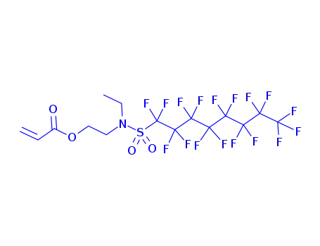 Molecular Structure of 423-82-5 (2-(N-Ethylperfluorooctanesulfonamido)ethyl acrylate)