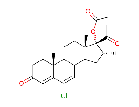 Molecular Structure of 424-89-5 (Clomegestone)