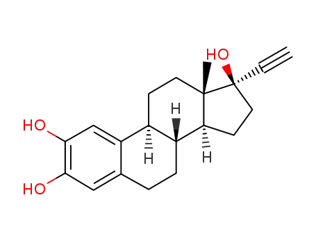 Molecular Structure of 50394-89-3 (2-hydroxyethynylestradiol)