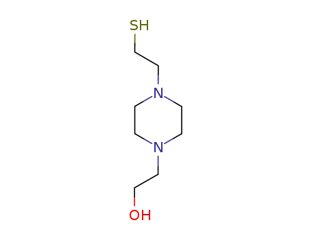 Molecular Structure of 42302-15-8 (1-Piperazineethanol,4-(2-mercaptoethyl)-(9CI))