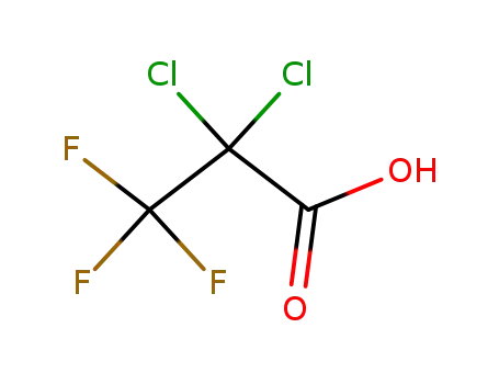 Molecular Structure of 422-39-9 (2,2-DICHLORO-3,3,3-TRIFLUOROPROPIONIC ACID)