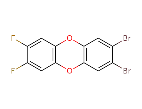 Molecular Structure of 50585-43-8 (2,3-Dibromo-7,8-difluorodibenzo-p-dioxin)