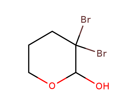2H-Pyran-2-ol,3,3-dibromotetrahydro-