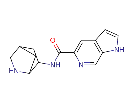 Molecular Structure of 508208-63-7 (1H-Pyrrolo[2,3-c]pyridine-5-carboxamide,N-2-azabicyclo[2.2.1]hept-6-yl-(9CI))