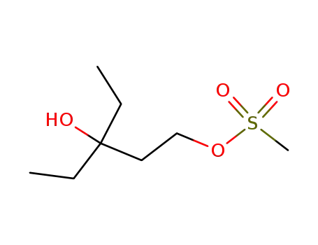 Molecular Structure of 428871-08-3 (3-ETHYL-3-HYDROXYPENTYL METHANESULFONATE)