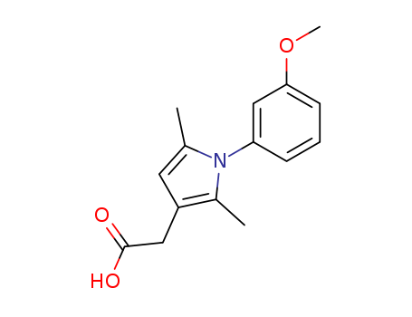 1H-Pyrrole-3-aceticacid, 1-(3-methoxyphenyl)-2,5-dimethyl-