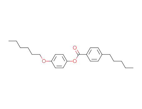 Molecular Structure of 50802-52-3 (4-N-PENTYLBENZOIC ACID 4'-N-HEXYLOXYPHENYL ESTER)