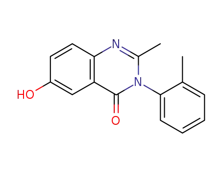 Molecular Structure of 5060-51-5 (6-Hydroxy-2-methyl-3-(2-methylphenyl)quinazolin-4(3H)-one)
