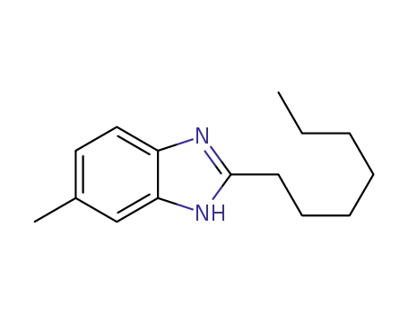 Molecular Structure of 5059-50-7 (1H-Benzimidazole, 2-heptyl-5-methyl-)