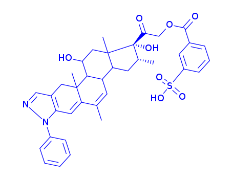 50801-44-0,Cortisuzol,Cyclopenta[7,8]phenanthro[2,3-c]pyrazole,2'H-pregna-2,4,6-trieno[3,2-c]pyrazol-20-one deriv.; Cortisuzol