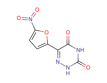 Molecular Structure of 50-94-2 (1,2,4-Triazine-3,5 (2H,4H)-dione, 6-(5-nitro-2-furanyl)-)