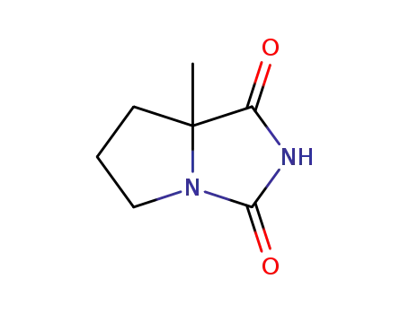 Molecular Structure of 42856-70-2 (1H-Pyrrolo[1,2-c]imidazole-1,3(2H)-dione,tetrahydro-7a-methyl-(9CI))