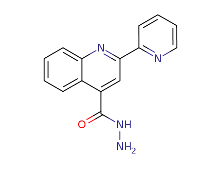 Molecular Structure of 5109-96-6 (2-PYRIDIN-2-YL-QUINOLINE-4-CARBOXYLIC ACID HYDRAZIDE)