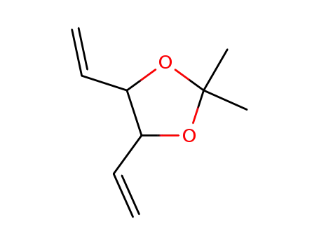 Molecular Structure of 4362-67-8 (1,3-Dioxolane,  4,5-diethenyl-2,2-dimethyl-)