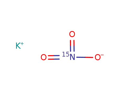 Molecular Structure of 57654-83-8 (POTASSIUM NITRATE-15N)