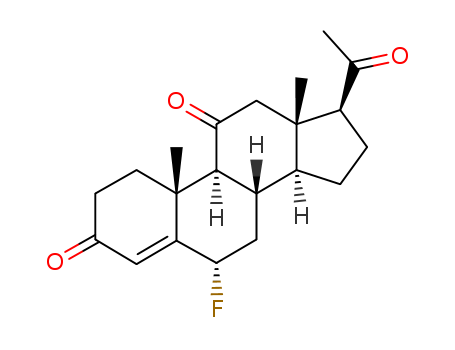 Pregn-4-ene-3,11,20-trione,6-fluoro-, (6a)-(9CI) cas  433-86-3