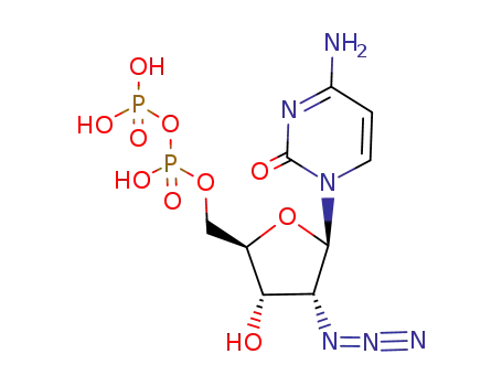Molecular Structure of 51034-65-2 (2'-azido-2'-deoxycytidine 5'-diphosphate)