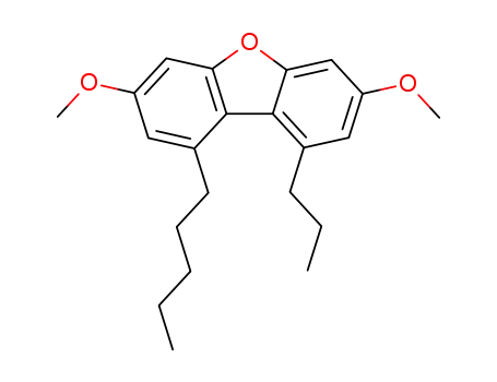 3,7,-dimethoxy-1-pentyl-9-propyldibenzofuran