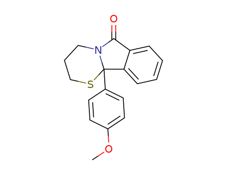 2H-[1,3]Thiazino[2,3-a]isoindol-6(10bH)-one,3,4-dihydro-10b-(4-methoxyphenyl)-