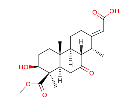 1-Phenanthrenecarboxylicacid, 7-(carboxymethylene)tetradecahydro-2-hydroxy-1,4a,8-trimethyl-9-oxo-,1-methyl ester, (1R,2S,4aR,4bS,8R,8aS,10aR)-