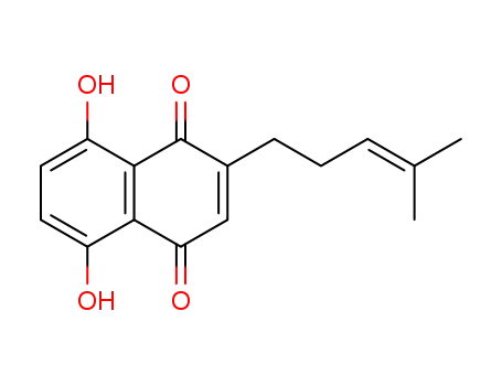 Molecular Structure of 43043-74-9 (DEOXYSHIKONIN)