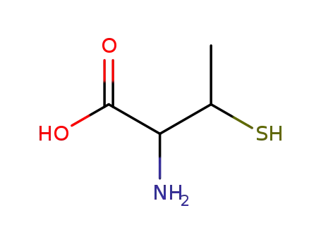 Molecular Structure of 43083-51-8 (2-amino-3-sulfanylbutanoic acid)