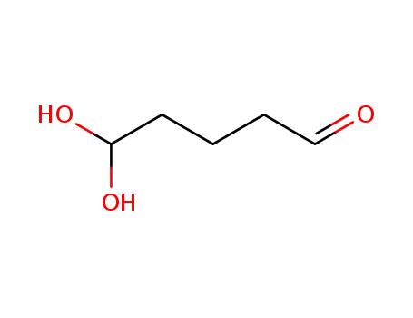 Molecular Structure of 51052-01-8 (5,5-dihydroxyvaleraldehyde)