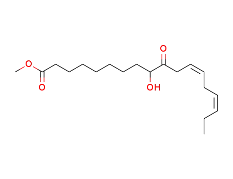 Molecular Structure of 359643-47-3 ((12Z,15Z)-methyl 9-hydroxy-10-oxooctadeca-12,15-dienoate)