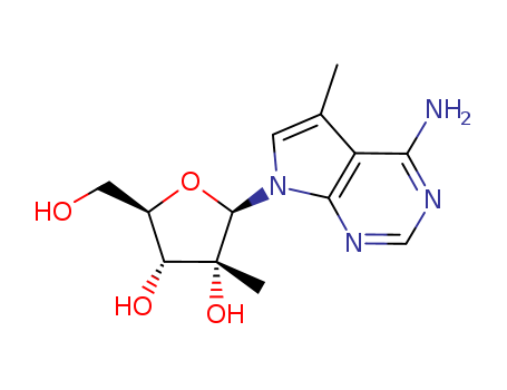 5-Methyl-7-(2-C-methyl-beta-D-ribofuranosyl)-7H-pyrrolo[2,3-d]pyrimidin-4-amine(443642-53-3)