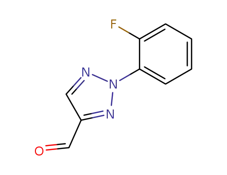 Molecular Structure of 51306-43-5 (2-(2-fluorophenyl)-2H-1,2,3-triazole-4-carbaldehyde)