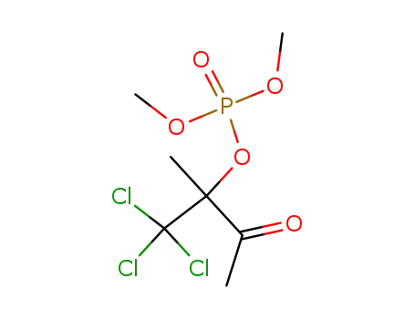 Molecular Structure of 5155-86-2 (dimethyl 1,1,1-trichloro-2-methyl-3-oxobutan-2-yl phosphate)