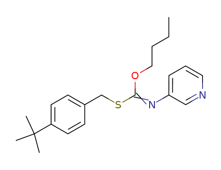 Carbonimidothioic acid,3-pyridinyl-, O-butyl S-[[4-(1,1-dimethylethyl)phenyl]methyl] ester (9CI)