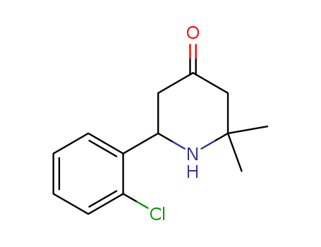 4-Piperidone, 6-(2-chlorophenyl)-2,2-dimethyl-