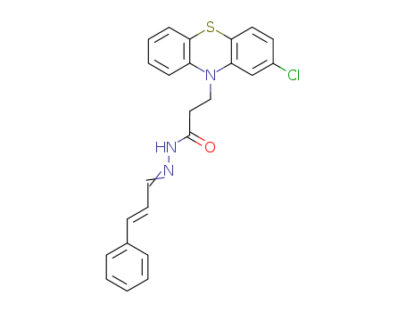 10H-Phenothiazine-10-propanoicacid, 2-chloro-, 2-(3-phenyl-2-propen-1-ylidene)hydrazide