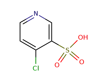 Molecular Structure of 51498-38-5 (4-CHLORO-3-PYRIDINESULFONIC ACID)