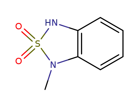 Molecular Structure of 443987-59-5 (1-METHYL-1,3-DIHYDRO-BENZO[1,2,5]THIADIAZOLE 2,2-DIOXIDE)