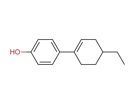 Molecular Structure of 443796-38-1 (Phenol, 4-(4-ethyl-1-cyclohexen-1-yl)- (9CI))