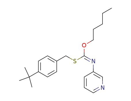 Carbonimidothioic acid,3-pyridinyl-, S-[[4-(1,1-dimethylethyl)phenyl]methyl] O-pentyl ester (9CI)