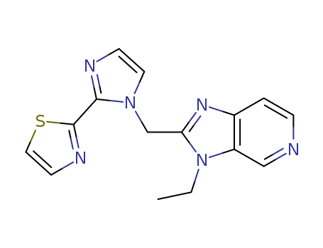 3H-Imidazo[4,5-c]pyridine,3-ethyl-2-[[2-(2-thiazolyl)-1H-imidazol-1-yl]methyl]-
