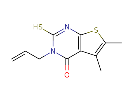 3-ALLYL-2-MERCAPTO-5,6-DIMETHYL-3H-THIENO[2,3-D]PYRIMIDIN-4-ONE