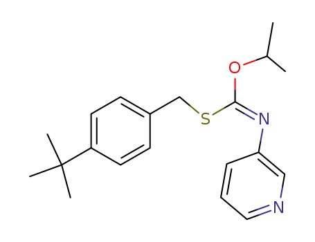 Molecular Structure of 51308-63-5 (S-((4-(1,1-Dimethylethyl)phenyl)methyl)O-(1-methylethyl)-3-pyridinylcarbonimidothioate)