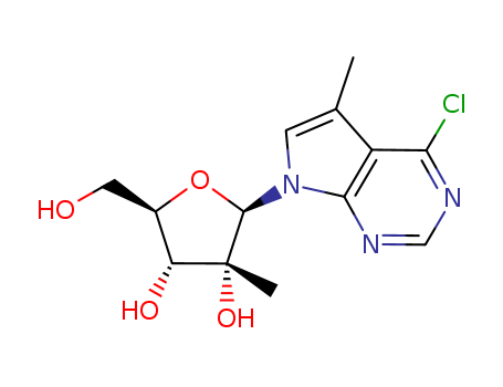 4-Chloro-5-methyl-7-(2-C-methyl-b-D-ribofuranosyl)-7H-pyrrolo[2,3-d]pyrimidine