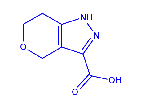Molecular Structure of 518990-20-0 (Pyrano[4,3-c]pyrazole-3-carboxylic acid, 1,4,6,7-tetrahydro- (9CI))