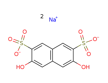 Molecular Structure of 51690-40-5 (3,6-dihydroxynaphthalene-2,7-disulphonic acid, sodium salt)